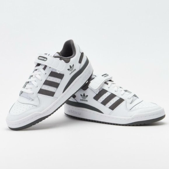 Adidas Forum Low Footwear White Grey Casual Athletic Sneakers Mens Size - Picture 1 of 7